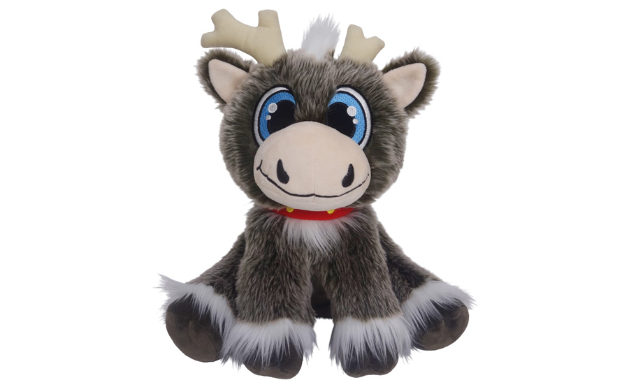 dj reindeer animated plush